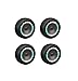 RC Pre-Mounted Tire (4 PCS), Original Wheel Replacement for AM-X12, 4PCS, Cyan