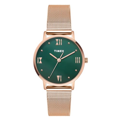 TIMEX Analog Watch for Women with Round Dial & Water Resistant Wo...