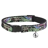 Grateful Dead Cat Collar, Breakaway Collar with Bell, Grateful Dead Dave's Picks Volume Nine Montana Cover Art, 8.5 to 12 Inches 0.5 Inch Wide