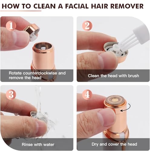 Image of Facial Hair Removal Machine|Eyebrow Trimmer & Epilator|Trimmer For Women Private Part|2 In 1 Trimmer 400 mAh Battery 1 Year Warranty|Painless Hair Removal Machine|Nose Hairs Remover,White (2 in 1)