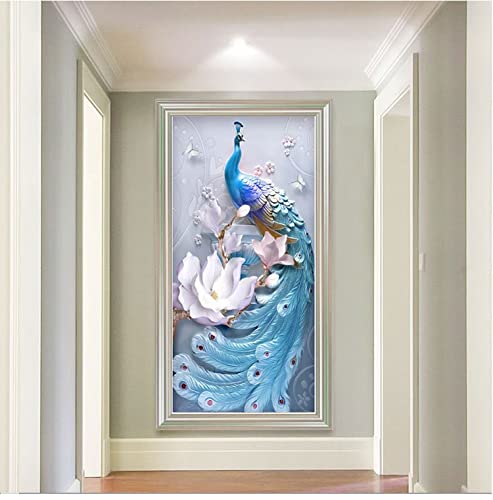 Peinture au diamant kit complet paon à offrir en cadeau créatif adultes