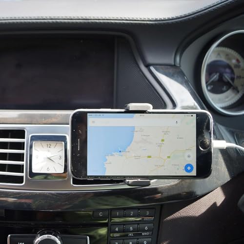 Image of Universal Car Air Vent Phone Mount Holder | Adjustable Mobile Stand for All Smartphones | 360 Rotation | Secure Grip & Easy Installation
