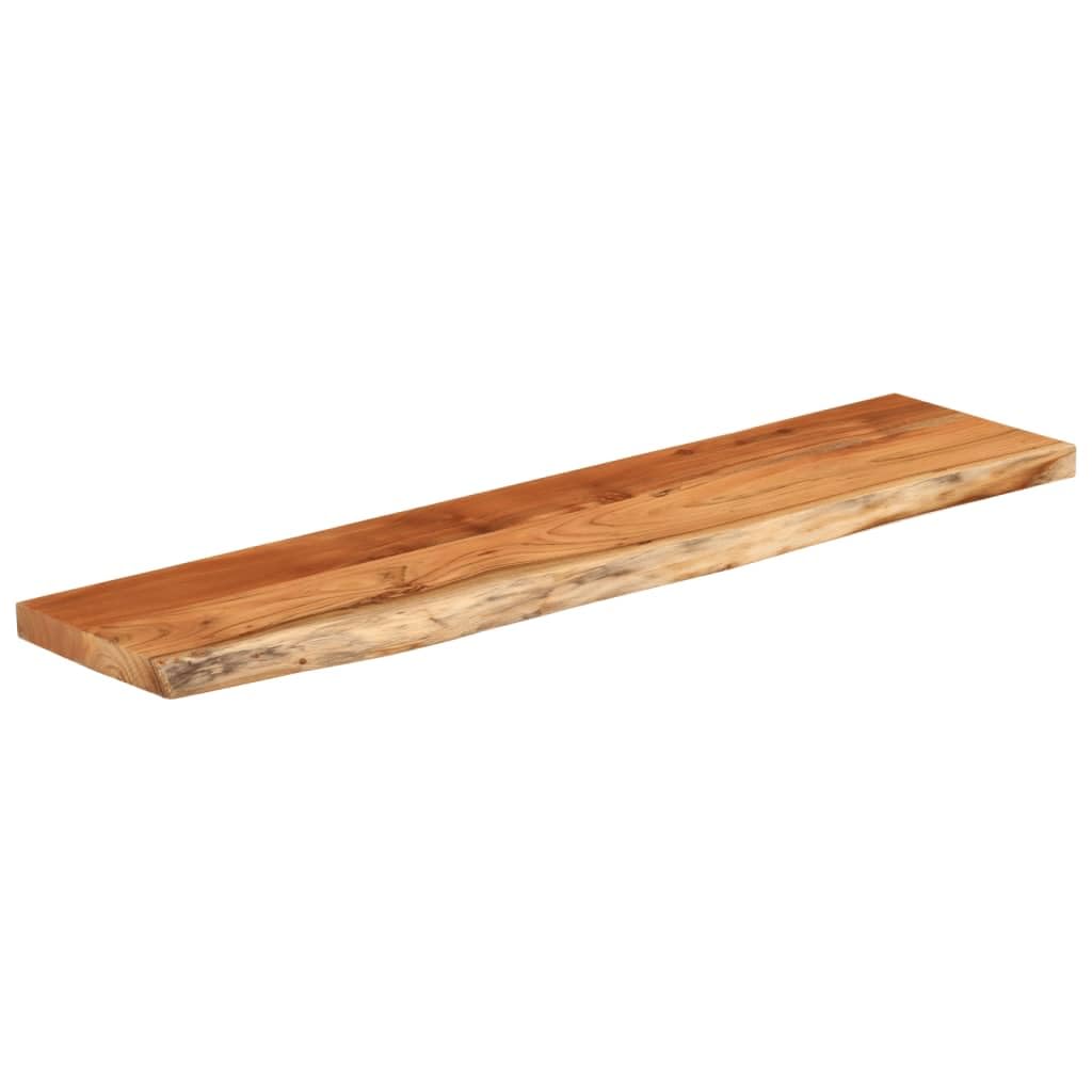 vidaXL Estante Pared Rectangular Madera Acacia Borde Vivo 120x30x2,5cm