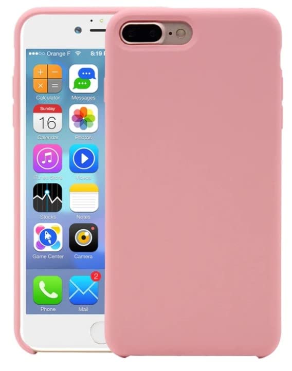 MIDOS Back Cover Compatible with iPhone 7 Plus / 8 Plus Case Liquid Silicone Full Protection Shock Proof Back Cover for iPhone 7 / iPhone 8 Plus (Pink)-image-14