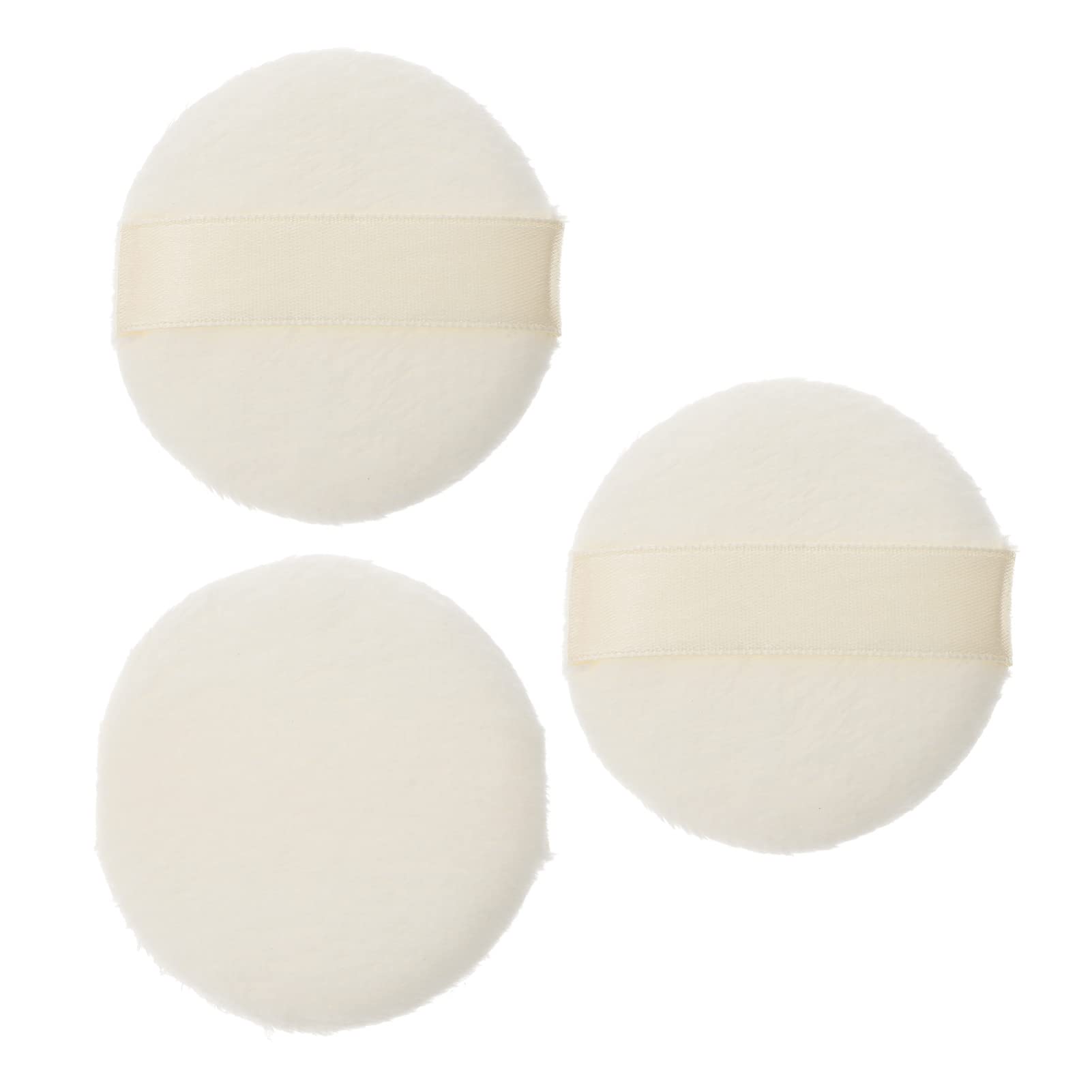 Powder Puff 3Pcs Powder Puff 2.5 Inch Small Loose Powder Puff Ultra Short Plush Fluffy Powder Round Makeup Puff for Loose Body Powder Face Powder Powder Body Powder Puff