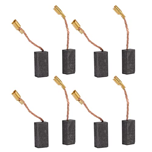 20 Stück Kohlebürsten 5 X 8 X 15 Mm, Funktioniert mit Hoher Zuverlässigkeit bei Hoher Geschwindigkeit, Geeignet Für Elektrische Handbohrmaschinen, Winkelschleifer, Gebläse,
