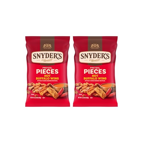 Image of Snyder's of Hanover Hot Buffalo Wing Flavored Pretzel Pieces, 11.25 Oz (Pack of 2)
