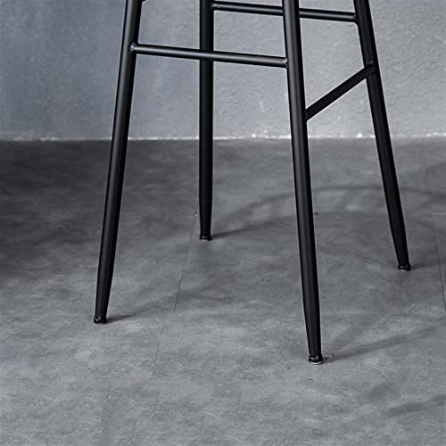 Tabourets de bar en fer forgé de style industriel avec dossier ergonomique - 5