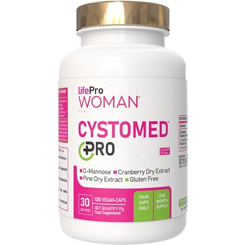 Arandano Rojo Cistitis 5x Potencia EFSA + D-Manosa 2000mg + Extracto de Pino – Cystomed Triple Acción 120 Cápsulas con 192,5mg PACs Estandarizados – Fórmula Científicamente Respaldada (EFSA/PubMed)