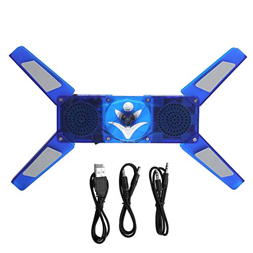 Base enfriadora plegable para laptop con USB y LED miniatura 1