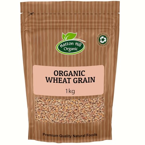 Organic Wheat Grain 1kg by Hatton Hill | Perfect for Milling, Bak...