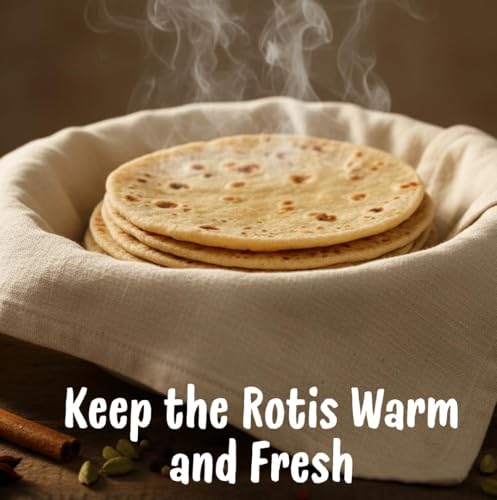 Image of Roti Cover Cloth for Casserole, Natural Cotton
