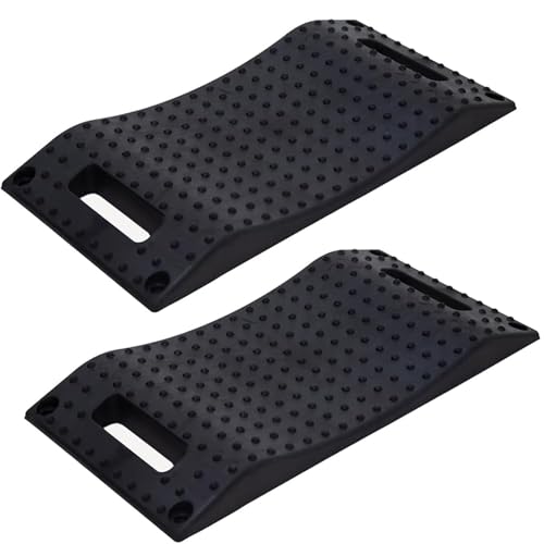 GOUZIBHD Rampa para Acera,Rampa para Silla de Rueda,Rampa para Escalones,Rampa Portátil, Escalones,para el Hogar, Garaje, Escaleras, con Práctica Bolsa de Almacenamiento, 2 Unidades