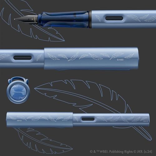 Image of Lamy AL-star Harry Potter Ravenclaw Fountain Pen - Special Edition Fountain Pen with Engraving of the House - Steel Nib in Line Width M - Lightweight Aluminium Housing - Includes T10 Blue Ink