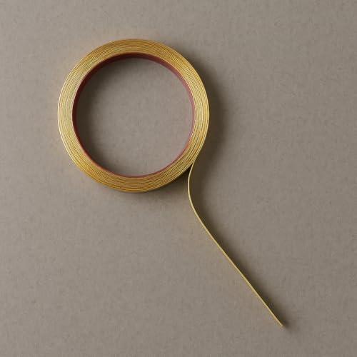 Image of Gold Moulding Patti for Wall - 5M Self Adhesive Metal Strip | T Profile Wall Moulding Trim for Ceiling, Furniture, Cabinet, Tile Border | 25MM SS 201 Mirror Finish (Gold, 25MM)