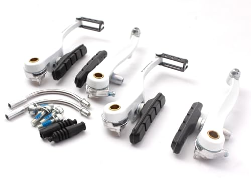 KHE Promax BMX V-Brake V-Bremse Alu geschmiedet Weiß Vorne Hinten