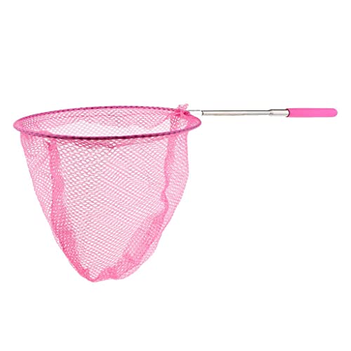 EXCLUZO-Kids-Pond-Fishing-Net-Extend-Telescopic-Butterfly-Insect-Bug-Catcher-Pink