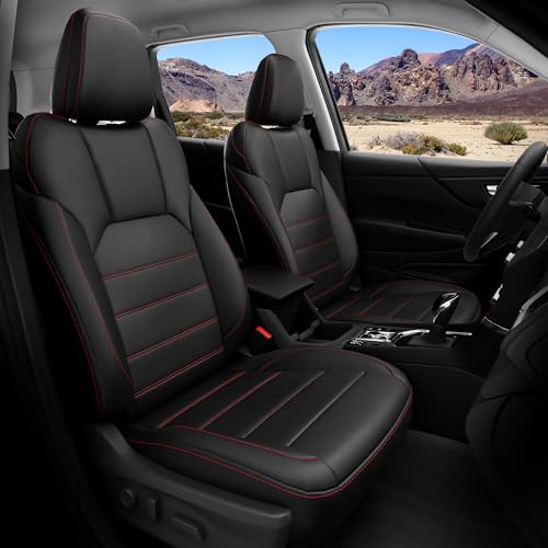 Custom Forester Seat Covers 2024 2023 2022 2021 2020 2019 Full Set - Luxury Waterproof Leather Seat Protector Forester Accessories