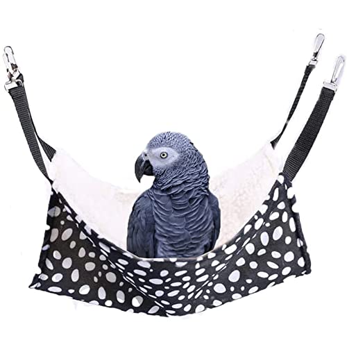 Image of Litewoo Pet Cotton Hammock, Hanging Bed Warm Hammock Swing for Bird Parrot Rat Sugar Glider Chinchilla Squirrel Guinea Pig