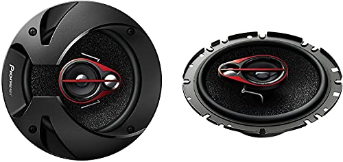 Pioneer TS-R1750S 3-Weg-Koaxiallautsprecher für Autos (250 W), 17 cm, kraftvoller Klang, 40 W Eingangsnennleistung, 47 mm Einbautiefe, schwarz, 2 Lautsprecher, 13cm, 17cm, 6x9