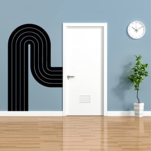 Kazova Stripe Arch Wall Decal Arch Wall Sticker Abstract Geometric Wall Decor Modern Wall Decals Removable Peel And Stick Wall Stickers For Bedroom Living Room Office Decor #TOP4