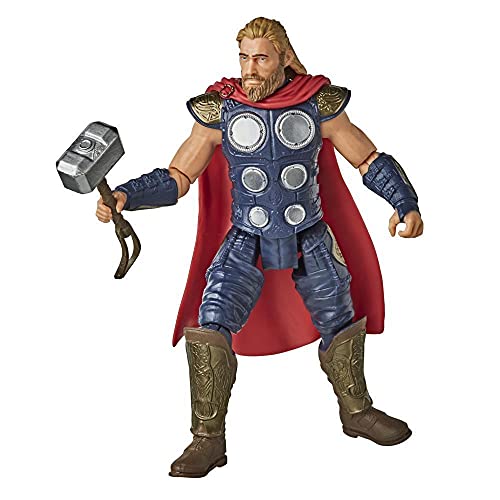 Marvel Hasbro Gamerverse Figura de ação Thor de 6 polegadas, pele emblemática, a partir de 4 anos