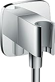 inkl. Rückflussverhinderer hansgrohe Fixfit E Schlauchanschluss, mit Rückflussverhinderer, Chrom
