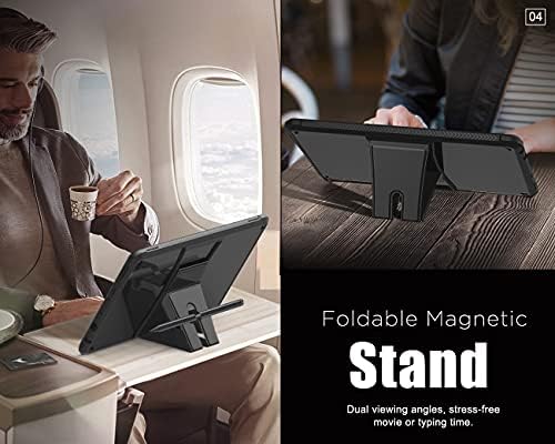 MoKo Case Fits All-New Kindle Fire HD 10 & 10 Plus tablet (11th generation, 2021 release) 10.1", Soft Flexible Transparent TPU Acrylic Skin Bumper Edge Protection Shockproof Back Cover Shell, Black