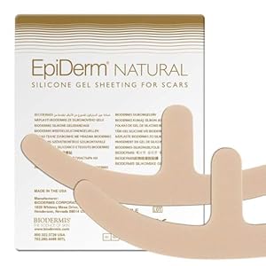 Epi-Derm Mastopexy Anchor Shape Silicone Scar Tape for Breast Reduction & Reconstruction Surgery, Scar Sheets for Flattening & Fading, Ideal for Surgical & Keloid Scars – 1 Pair, Natural