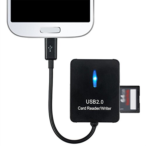 Lictin LCR136862US1 Trail Scouting Game Camera Viewer Card Reader for Androids, Micro Memory Card Reader Straight from Phone, Micro USB Connector