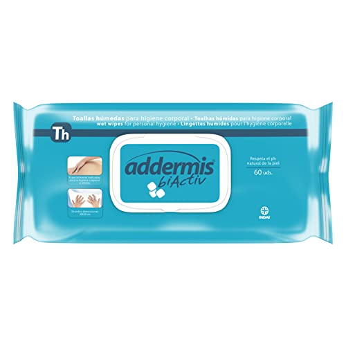 Toallas húmedas ADDERMIS Biactiv Addermis, 60 unidades