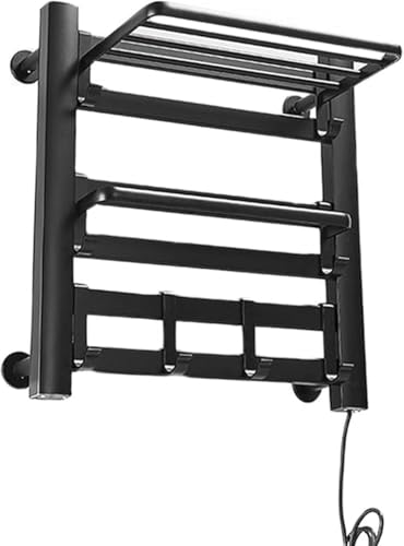 Toallero calefactable facil de instalar con seis barras de secado rapido