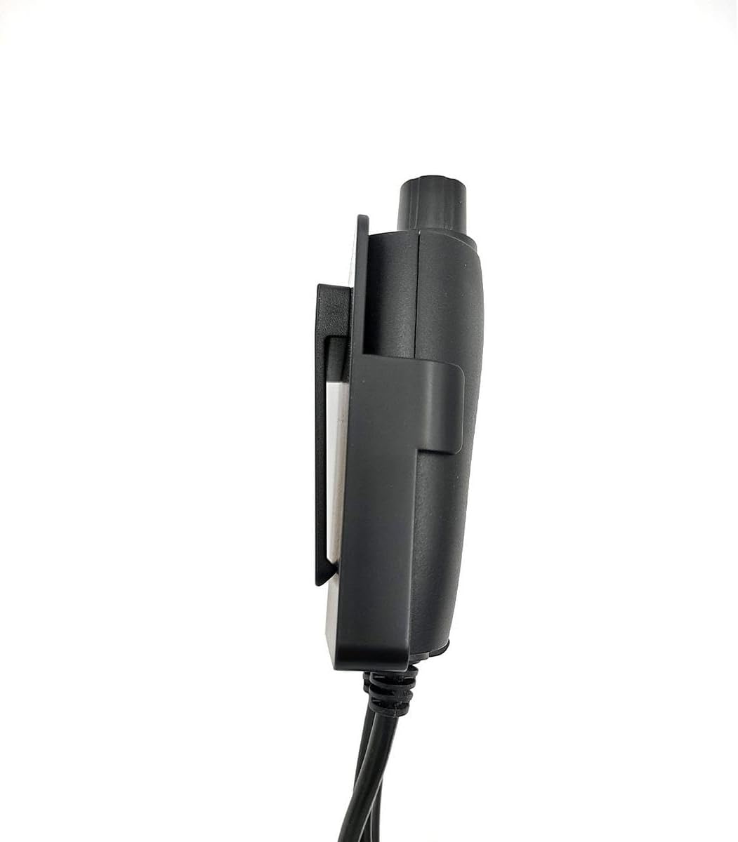 Side view of the Gerbing Dual Zone Controller Clip Case with a controller inserted, showing the slim profile and the attached clip.