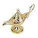 Produktbild Sorand Magie Aladdin Lampe, Retro Genie Licht Lampe, Aladdin Licht Magie Genie Licht Metall Geschnitzte Hohle Legende Lampe Wunsch Licht Lampe Topf Dekor Home Tischdekoration(Golden)