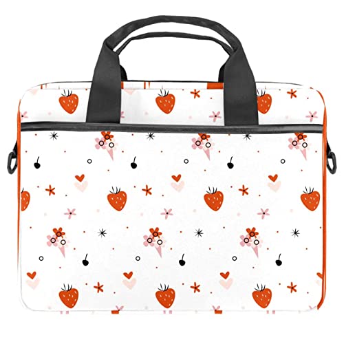 Sacoche bandoulière ordi 13-14.5 pouces fraise pour fac et bureau