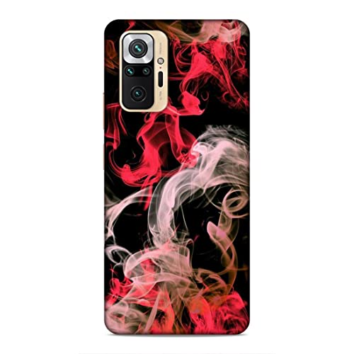 Image of Printed Mobile Back Hard Case Cover for Xiaomi Redmi Note 10 Pro Max | Smoke, Colourful Smoke, Red, White-2201