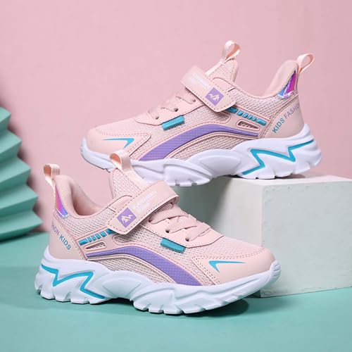 Boys' Kids Rotating Buckle Fashion Sneakers, Lightweight & Breathable, Non-Slip Basketball & Skating Shoes, Wear-Resistant, Durable, All-Season Sports & Hiking Shoes2