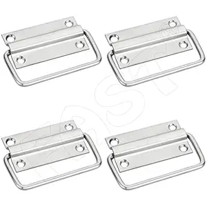 FAST PK02 SS TT Furniture Drawer Bed Storage Box Cabinet Pull Handle (3 Inch, Silver) Pack of 4 Pieces