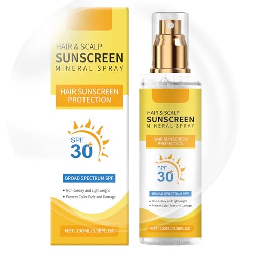 Haar Kopfhaut Sonnenschutz - Kopfhautschutzspray Sonnenschutz - Kopfhautschutz LSF 30 UV-Schutzspray - Haarpflege Hair Care für Scheitel & dünner werdende Bereiche Schützt vor Schäden & Austrocknung