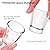 REUJIHXY Heavy Base Shot Glasses, 1.75 oz/ 50 ml Round Shot Glasses Measuring Cup for Espresso, Liquid, and Wine Small Whiskey Shot Glass for Vodka, Whiskey, Tequila (6)