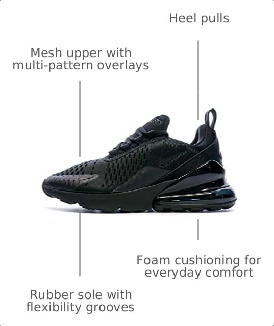 Image of Nike Unisex Kids' Air Max 270 Shoes - Boys Girls Toddlers & Baby Sneakers