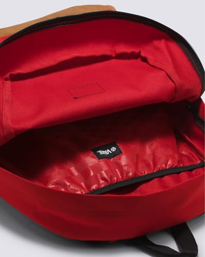 Image of Vans Old Skool Sport Backpack | Unisex Everyday Laptop Bag, 15 inch Computer Sleeve, Front Pocket,Racing Red /Antelope,One Size