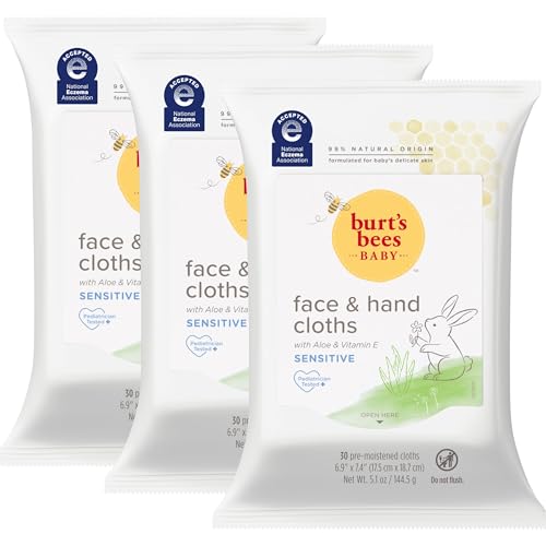 Burt's Bees Baby Face & Hand Cloths, Unscented...