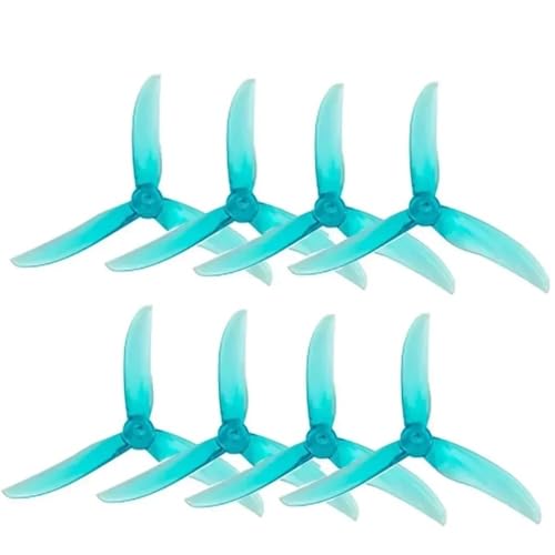 Hélices BB39 5 pouces en fibre de carbone bleu pour drone FPV