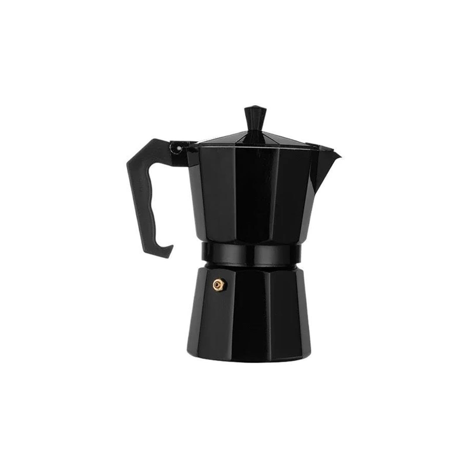 Genérico Cafetera Moka Aluminio con Mango Antiescaldaduras para Cocina