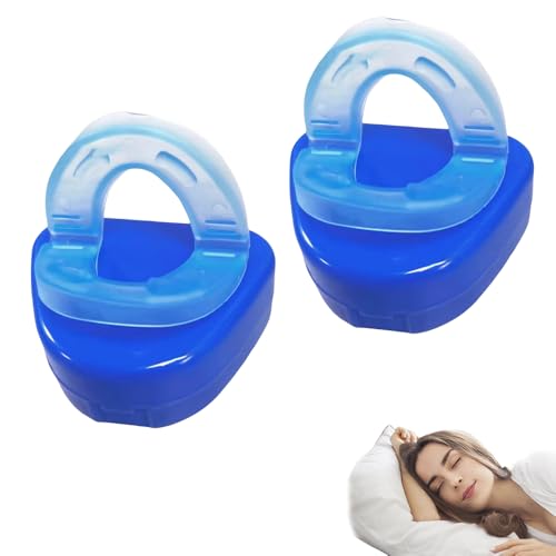 Dispositivo Antirronquido, 2× Protector Bucal Para La Apnea Del Sueño, Boquilla Reutilizable Para Dormir, Quiet Ayuda Para Reducir Los Ronquidos, Férula Para Ronquidos,Férula Antironquidos