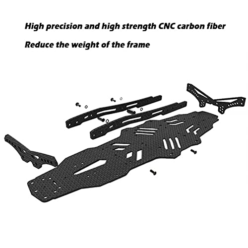 Rc Car Chassis Set, Carbon Fiber Rc Drift Car Upgrade Kit Compatible For Mst Rmx2.0S 1/10 #TOP2
