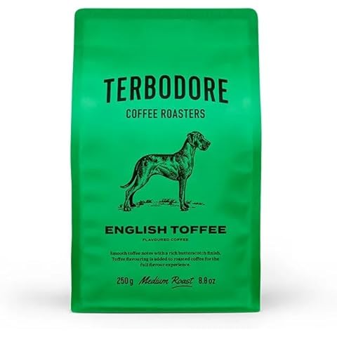 Terbodore English Toffee Coffee Beans, 250g Cover