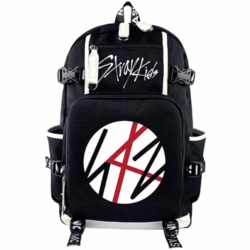 Sac à dos d'écolier KPOP grand format 46cm avec compartiment ordinateur portable