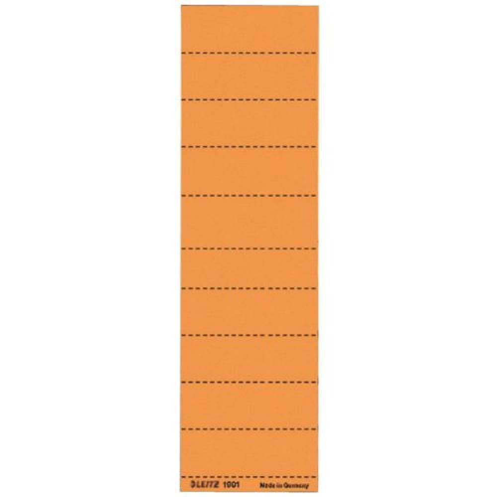 Leitz 1901-45 Blank Labels, Cardboard, 4 Lines, 60 x 21 mm, Orange